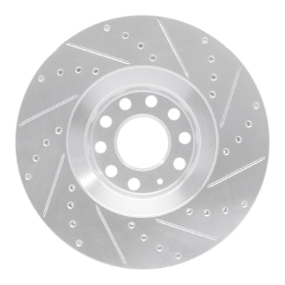 R1 00-09 Audi A4 Front & Rear Drilled & Slotted Silver Brake Rotor Set