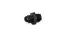 Vibrant Inverted Seat Adapter Fitting (-6AN x 11/16in-18) Aluminum - Black