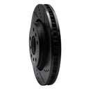 R1 04-09 Buick LaCrosse Front Right Drilled & Slotted Black Brake Rotor