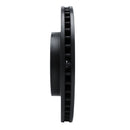 R1 16-22 Nissan NP300 Frontier (Mexico) Front Right Drilled & Slotted Black Brake Rotor