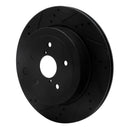 R1 13-20 Subaru WRX Front & Rear Drill/Slot Black Rotors w/Optimum Pads