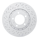 DFC 17-23 Porsche 718 Boxster Left Front Drilled Hi-Carbon Alloy Geomet Coated Rotor