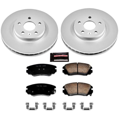 Power Stop 10-17 Chevrolet Equinox Front & Rear Z17 Evolution Geomet Coated Brake Kit
