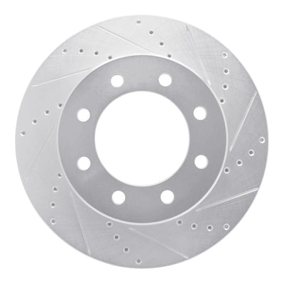 R1 09-24 Dodge Ram 4000 Front Drilled & Slotted Silver Brake Rotor Set