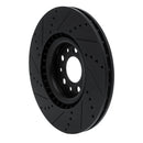 R1 17-25 Alfa Romeo Giulia Front Drill/Slot Black Rotors w/Optimum Pads