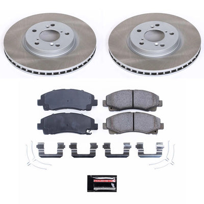 Power Stop 12-14 Honda Ridgeline Front and Rear Semi-Coated Rotor Kit