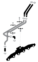 Fleece Performance 89-98 Dodge 2500/3500 5.9L 12V Cummins Replacement Heater Core Line Kit