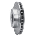 R1 80-93 Dodge Ramcharger 4WD Front Right Drilled & Slotted Silver Brake Rotor