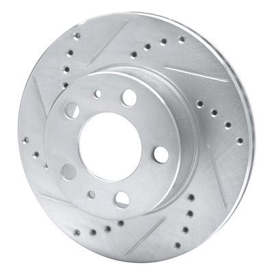 R1 76-93 Volvo 244 Front Drilled & Slotted Silver Brake Rotor Set