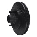 R1 88-96 Chevrolet C2500 Front Left Drilled & Slotted Black Brake Rotor