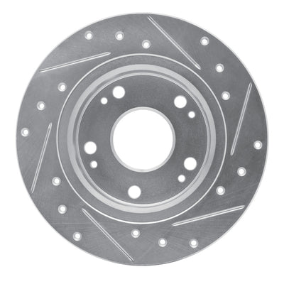 R1 03-07 Honda Accord Front & Rear Drilled & Slotted Silver Brake Rotor Set
