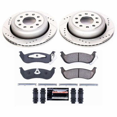 Power Stop 03-11 Lincoln Town Car Rear Z23 Evolution Sport Brake Kit w/Calipers