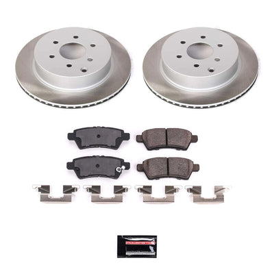 Power Stop 05-12 Nissan Pathfinder Front and Rear Semi-Coated Rotor Kit