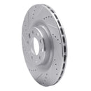 R1 17-25 Alfa Romeo Stelvio Rear Drill & Slot Silver Rotors