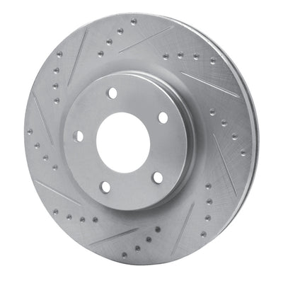 R1 07-24 Chrysler 200 Front Drilled & Slotted Silver Brake Rotor Set