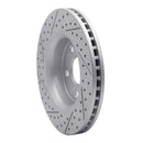 R1 11-22 Dodge Durango Front Right Drilled & Slotted Geo-Carbon Rotor