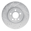 R1 14-21 Mini Cooper Front Drill & Slot Silver Rotors