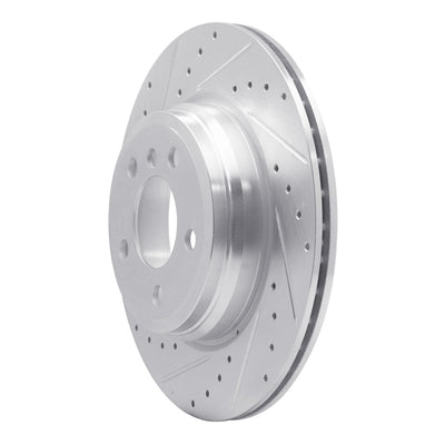R1 12-20 BMW 335i GT xDrive Rear Drilled & Slotted Silver Brake Rotor Set