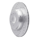 R1 12-20 BMW 335i GT xDrive Rear Drilled & Slotted Silver Brake Rotor Set