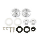 RaceQuip Silver Hardware Pivot Kit for Face Shield Fits PRO & VESTA Model Helmets