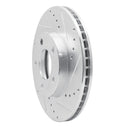 R1 01-07 Ford Escape Front Right Drilled & Slotted Silver Brake Rotor