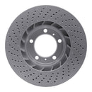 DFC 09-23 Porsche 718 Cayman Right Front Drilled GeoSPEC Coated Rotor
