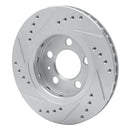 R1 00-06 Audi TT Quattro Rear Drilled & Slotted Silver Brake Rotor Set