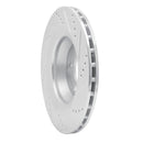 R1 08-15 Audi TT Quattro RS Rear Left Drilled & Slotted Silver Brake Rotor