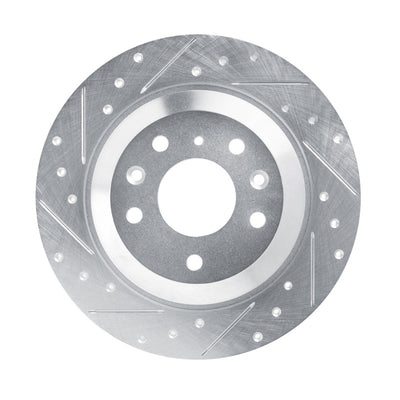 R1 16-25 Mazda CX-5 Front & Rear Drilled & Slotted Silver Brake Rotor Set
