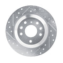 R1 16-25 Mazda CX-5 Front & Rear Drilled & Slotted Silver Brake Rotor Set