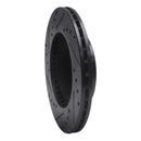 R1 88-91 Honda Accord Sedan Front Right Drilled & Slotted Black Brake Rotor