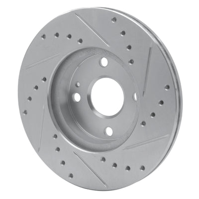 R1 94-02 Mazda Miata Front & Rear Drilled & Slotted Silver Brake Rotor Set