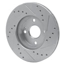 R1 94-02 Mazda Miata Front & Rear Drilled & Slotted Silver Brake Rotor Set