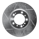 R1 99-23 Porsche 911 Rear Drilled & Slotted Silver Brake Rotor Set