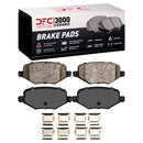 DFC 13-16 Lincoln MKT Rear 5000 Advanced Ceramic Brake Pads and Hardware Kit