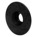 R1 67-76 BMW 1600 Front Left Drilled & Slotted Black Brake Rotor