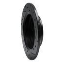 R1 86-96 Acura Legend Rear Left Drilled & Slotted Black Brake Rotor