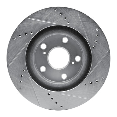 R1 93-99 Dodge Stealth Front Drilled & Slotted Silver Brake Rotor Set