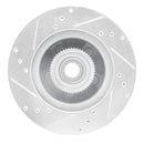R1 90-91 Ford Country Squire Front Right Drilled & Slotted Silver Brake Rotor