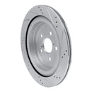R1 16-22 Lexus RX350L Rear Drilled & Slotted Silver Brake Rotor Set