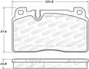 Street Axle Pack, Slotted, Front