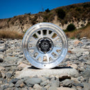 ICON Anza 17x8.5 / 5x5 / -6mm / 4.5in BS Silver Machined Wheel