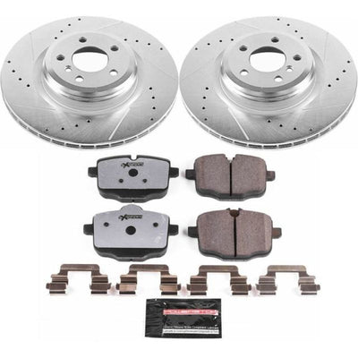 Power Stop 15-17 BMW 550i GT xDrive Rear Z26 Street Kit w/Cals