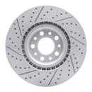 R1 17-25 Alfa Romeo Stelvio Front Right Drilled & Slotted Geo-Carbon Rotor