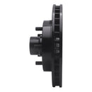 R1 1992-2002 Chevrolet C1500 Suburban Front Left Drilled & Slotted Black Brake Rotor