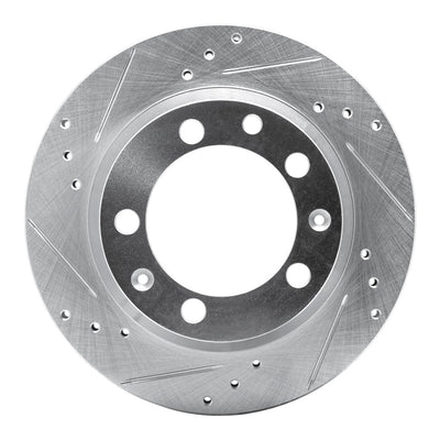 R1 77-88 Porsche 924 Front & Rear Drilled & Slotted Silver Brake Rotor Set