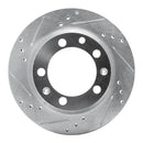 R1 77-88 Porsche 924 Front & Rear Drilled & Slotted Silver Brake Rotor Set