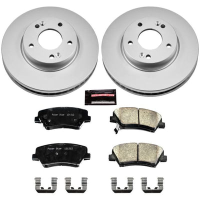 Power Stop 11-16 Hyundai Elantra Front & Rear Z17 Evolution Geomet Coated Brake Kit