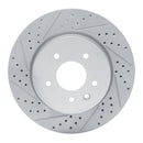 R1 00-06 Jaguar Xjr Rear Left Drilled & Slotted Geo-Carbon Rotor