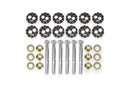 BMR 97-04 Chevrolet Corvette C5 Front & Rear Lower Control Arms Camber Bolt Kit - Black Anodized